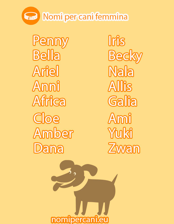 Nomi originali per cani Nomipercani.eu Nomi originali per cani Nomipercani.eu